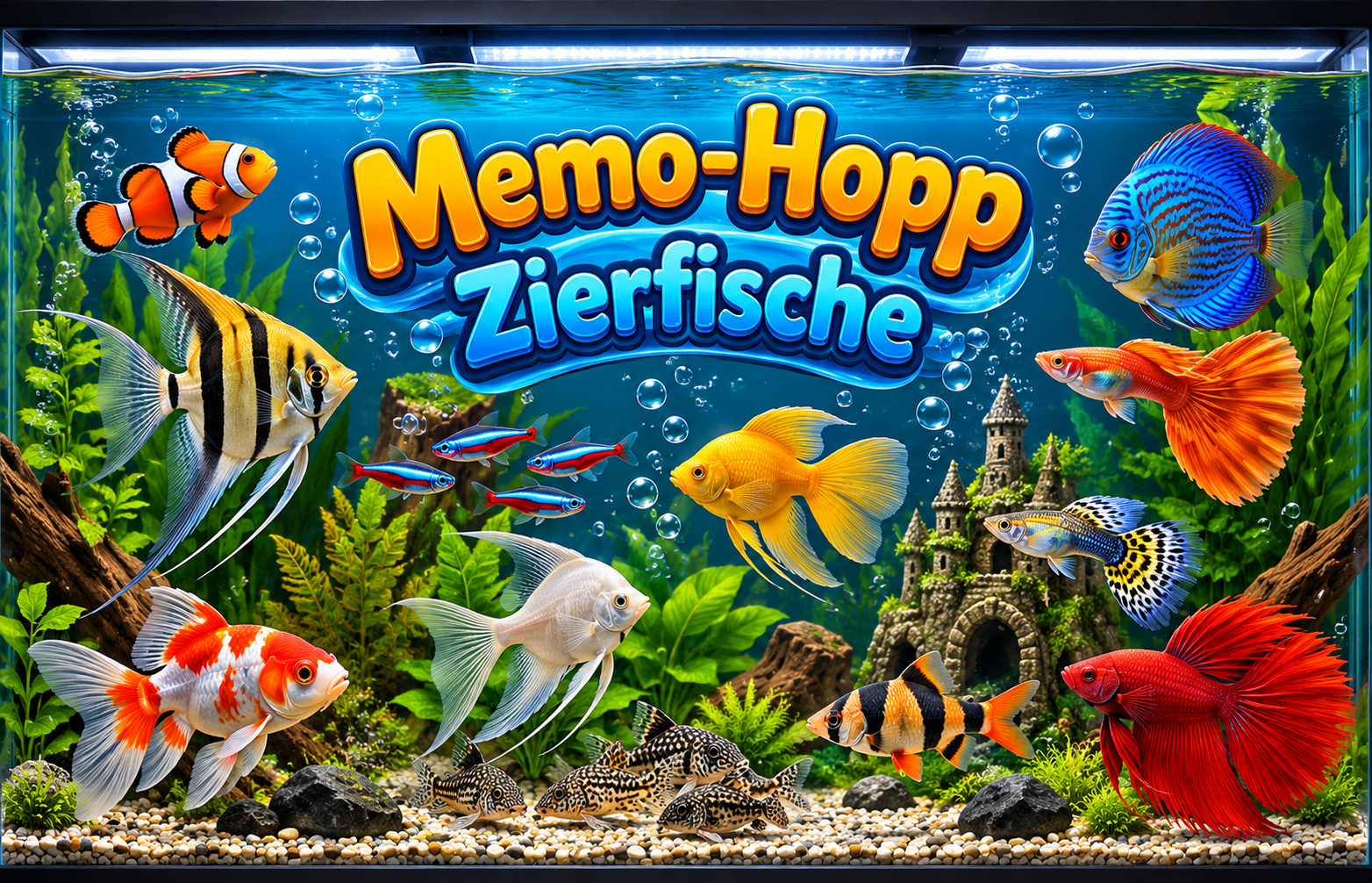 Memo-Hopp - Zierfische